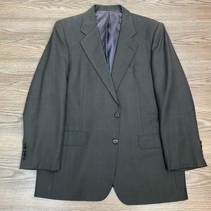 Hickey Freeman Brown & Blue Plaid Blazer 43R